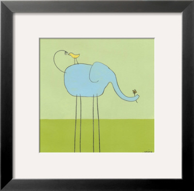 Stick-Leg Elephant I by Erica J. Vess Pricing Limited Edition Print image