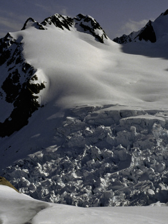 Hochstetter Ice Fall, New Zealand by Michael Brown Pricing Limited Edition Print image