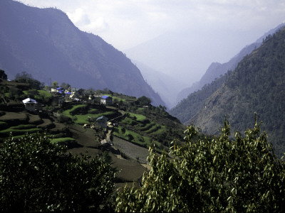 Mountain Village, Nepal by Michael Brown Pricing Limited Edition Print image