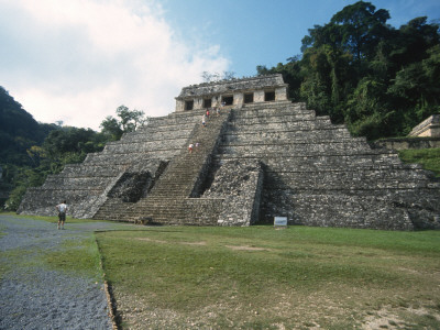 Mayan Temple In Palenque, Mexico by Michael Brown Pricing Limited Edition Print image