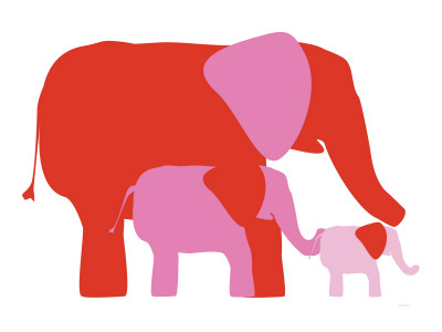 Pink Elephants by Avalisa Pricing Limited Edition Print image