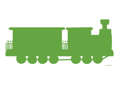 Green Train by Avalisa Pricing Limited Edition Print image