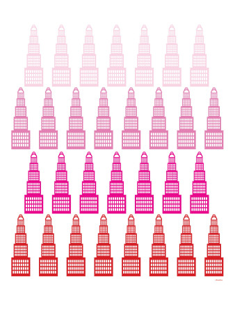 Pink Skyline, No. 2 by Avalisa Pricing Limited Edition Print image