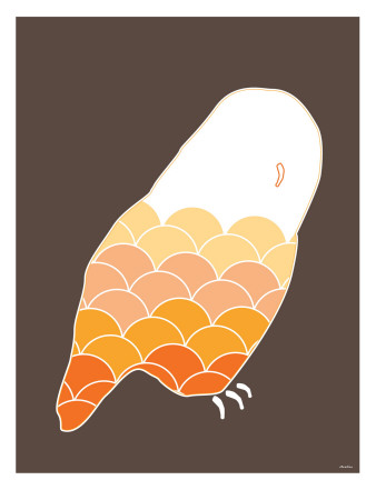 Orange Owl by Avalisa Pricing Limited Edition Print image