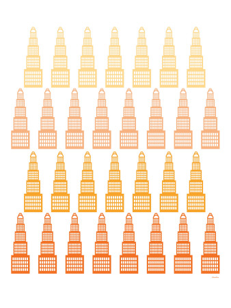 Orange Skyline by Avalisa Pricing Limited Edition Print image