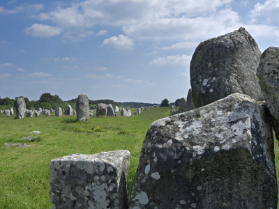 Standing Stones In The Menec Alignment At Carnac, Brittany, France by Philippe Clement Pricing Limited Edition Print image