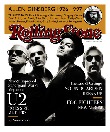 U2, Rolling Stone No. 761, May 1997 by Albert Watson Pricing Limited Edition Print image