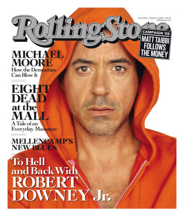 To Hell And Back With Robert Downey Jr, Rolling Stone No. 1059, August 2008 by Sam Jones Pricing Limited Edition Print image