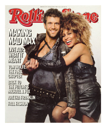 Mel Gibson And Tina Turner, Rolling Stone No. 455, August 29, 1985 by Herb Ritts Pricing Limited Edition Print image
