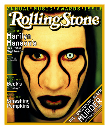 Marilyn Manson, Rolling Stone No. 752, January 1997 by Matt Mahurin Pricing Limited Edition Print image