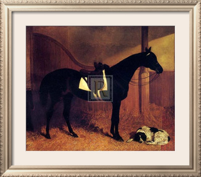 Askar And Roger In A Loose Box by John Frederick Herring I Pricing Limited Edition Print image