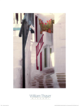 Mykonos Street by William Thayer Pricing Limited Edition Print image
