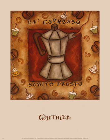 Un Espresso by Gauthier Pricing Limited Edition Print image