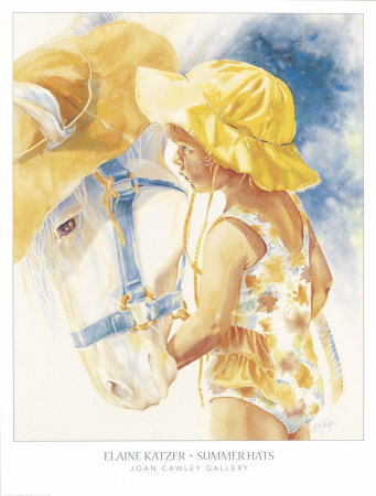 Summer Hats by Elaine Katzer Pricing Limited Edition Print image