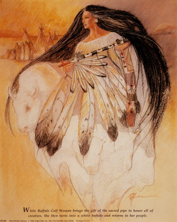 White Buffalo Woman by Pam Mccabe Pricing Limited Edition Print image