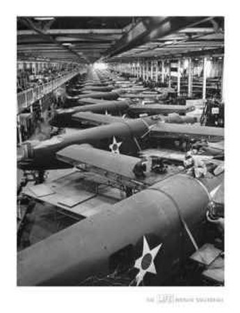 Life® - Men Working On Aircrafts, 1942 by Eliot Elisofon Pricing Limited Edition Print image
