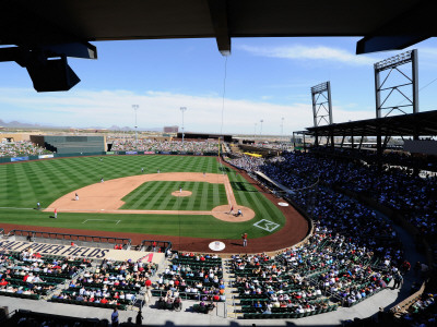 Cincinnati Reds V Colorado Rockies, Scottsdale, Az - March 14 by Kevork Djansezian Pricing Limited Edition Print image