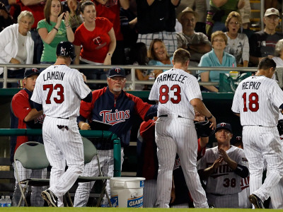 Boston Red Sox V Minnesota Twins, Fort Myers, Fl by J. Meric Pricing Limited Edition Print image