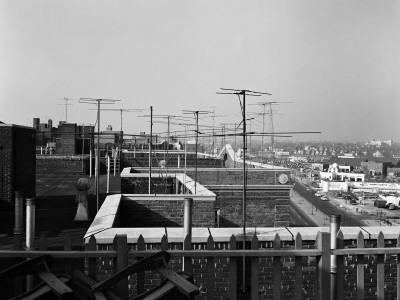 Tv Antennas On Rooftops by H. Armstrong Roberts Pricing Limited Edition Print image