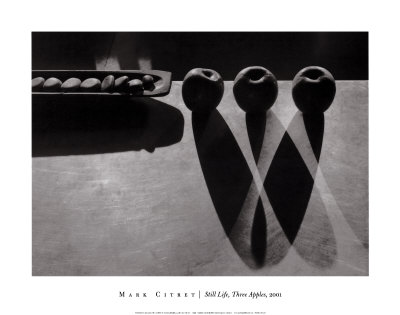 Still Life Of Three Apples, 2001 by Mark Citret Pricing Limited Edition Print image