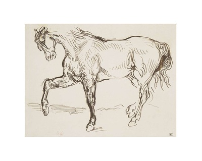 Horse by Eugene Delacroix Pricing Limited Edition Print image