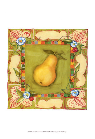 French Country Pear by Jennifer Goldberger Pricing Limited Edition Print image