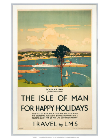 Isle Of Man For Happy Holidays, Lms, C.1923-1947 by Norman Wilkinson Pricing Limited Edition Print image