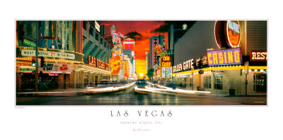 Las Vegas - Fremont Street 1991 by Rick Anderson Pricing Limited Edition Print image