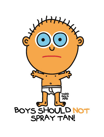 Boys Shouldn’T Spray Tan by Todd Goldman Pricing Limited Edition Print image