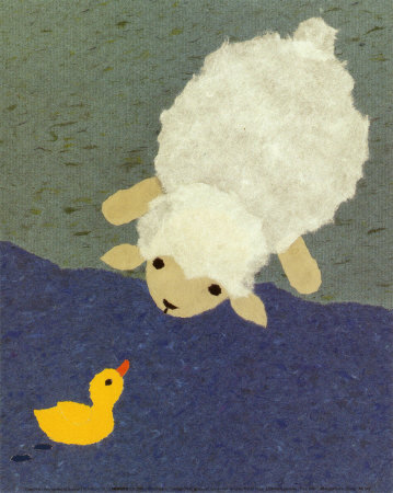 Little Lamb And Duck by Coby Hol Pricing Limited Edition Print image
