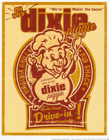Dixie Piggie Drive-In by Joe Giannakopoulos Pricing Limited Edition Print image