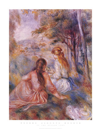 Two Girls In The Meadow by Pierre-Auguste Renoir Pricing Limited Edition Print image