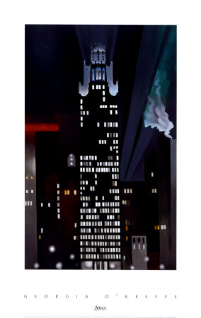 Radiator Building At Night, New York, 1927 by Georgia O'keeffe Pricing Limited Edition Print image