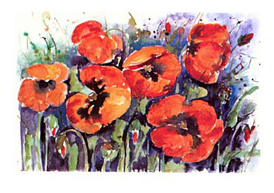Poppies by Alie Kruse-Kolk Pricing Limited Edition Print image