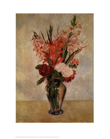 Gladiolas by Pierre-Auguste Renoir Pricing Limited Edition Print image