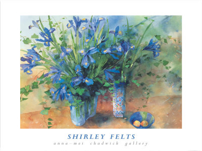 Irises by Shirley Felts Pricing Limited Edition Print image