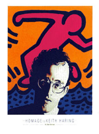 Homage To Haring by Alan Bortman Pricing Limited Edition Print image