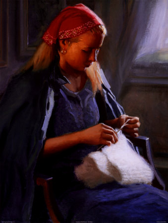 Knitting by Anthony Watkins Pricing Limited Edition Print image