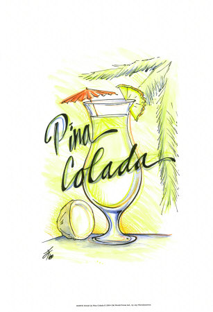Drink Up: Pina Colada by Jay Throckmorton Pricing Limited Edition Print image