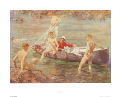 Ruby Gold And Malachite by Henry Scott Tuke Pricing Limited Edition Print image