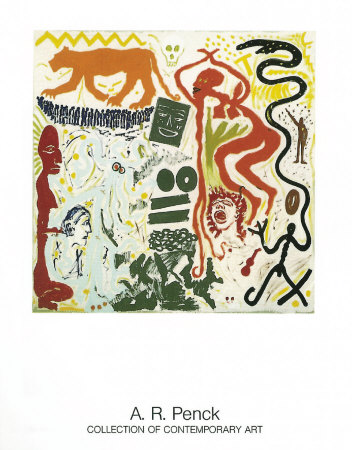 N Komplex, 1976 by A. R. Penck Pricing Limited Edition Print image