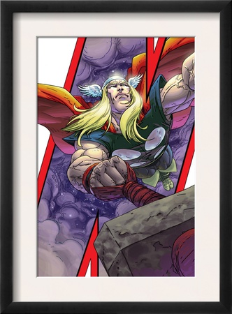 Avengers: Earths Mightiest Heroes #3 Cover: Thor And Mjolnir by Scott Kolins Pricing Limited Edition Print image