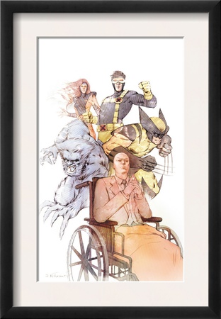 X-Men: Odd Men Out Cover: Xavier, Charles, Beast, Cyclops, Wolverine, Grey And Jean by Eric Nguyen Pricing Limited Edition Print image