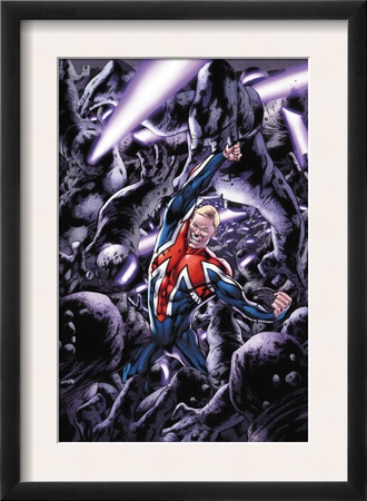 Captain Britain And Mi: 13 #8 Cover: Captain Britain by Bryan Hitch Pricing Limited Edition Print image