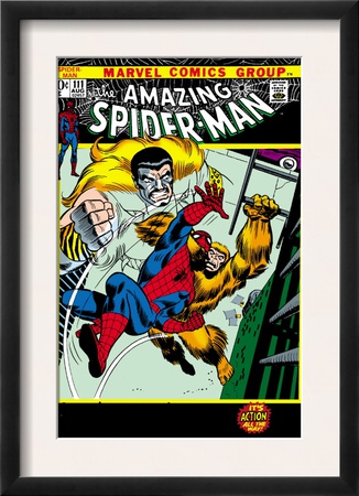 The Amazing Spider-Man #111 Cover: Spider-Man, Gibbon And Kraven The Hunter by John Romita Sr. Pricing Limited Edition Print image