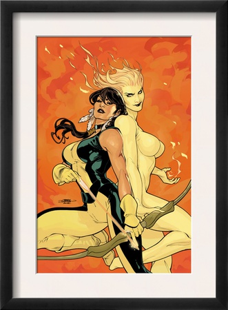 Young X-Men #2 Cover: Magma And Moonstar by Terry Dodson Pricing Limited Edition Print image