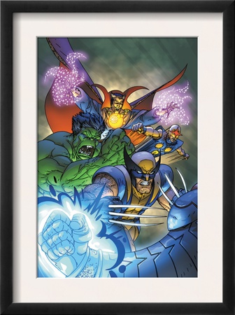 Marvel Team-Up #11 Cover: Hulk, Wolverine, Dr. Strange And Nova by Paco Medina Pricing Limited Edition Print image