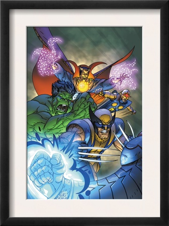 Marvel Team-Up #11 Cover: Hulk, Wolverine, Dr. Strange And Nova by Paco Medina Pricing Limited Edition Print image