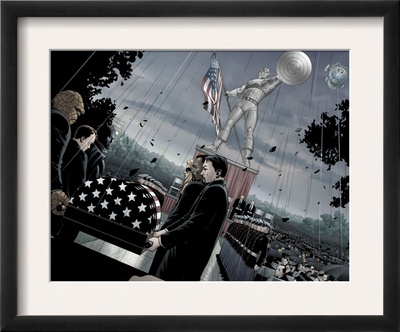 Fallen Son: The Death Of Captain America#5 Group: Thing by John Cassaday Pricing Limited Edition Print image