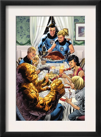 Fantastic Four #564 Cover: Thor And Gauntlet by Bryan Hitch Pricing Limited Edition Print image